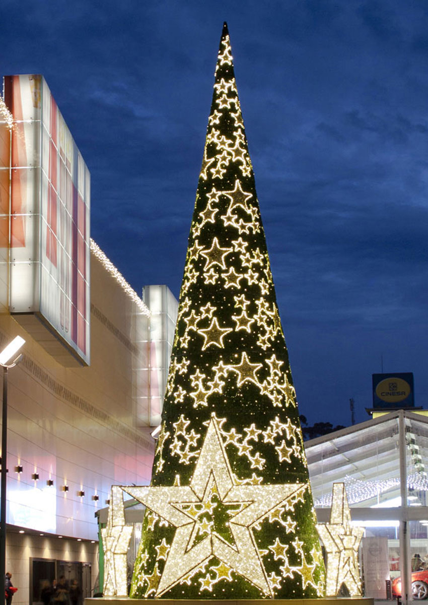 Sapin de Noël décoré en location